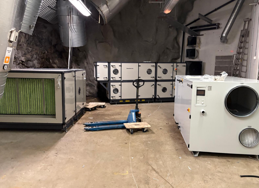 Nye ventilasjonsanlegg til Thors Hammer på Tusenfryd
