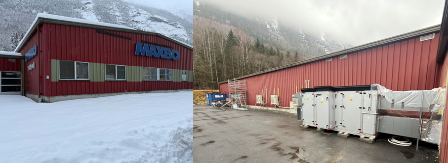 Nytt ventilasjonsanlegg på Maxbo Rjukan